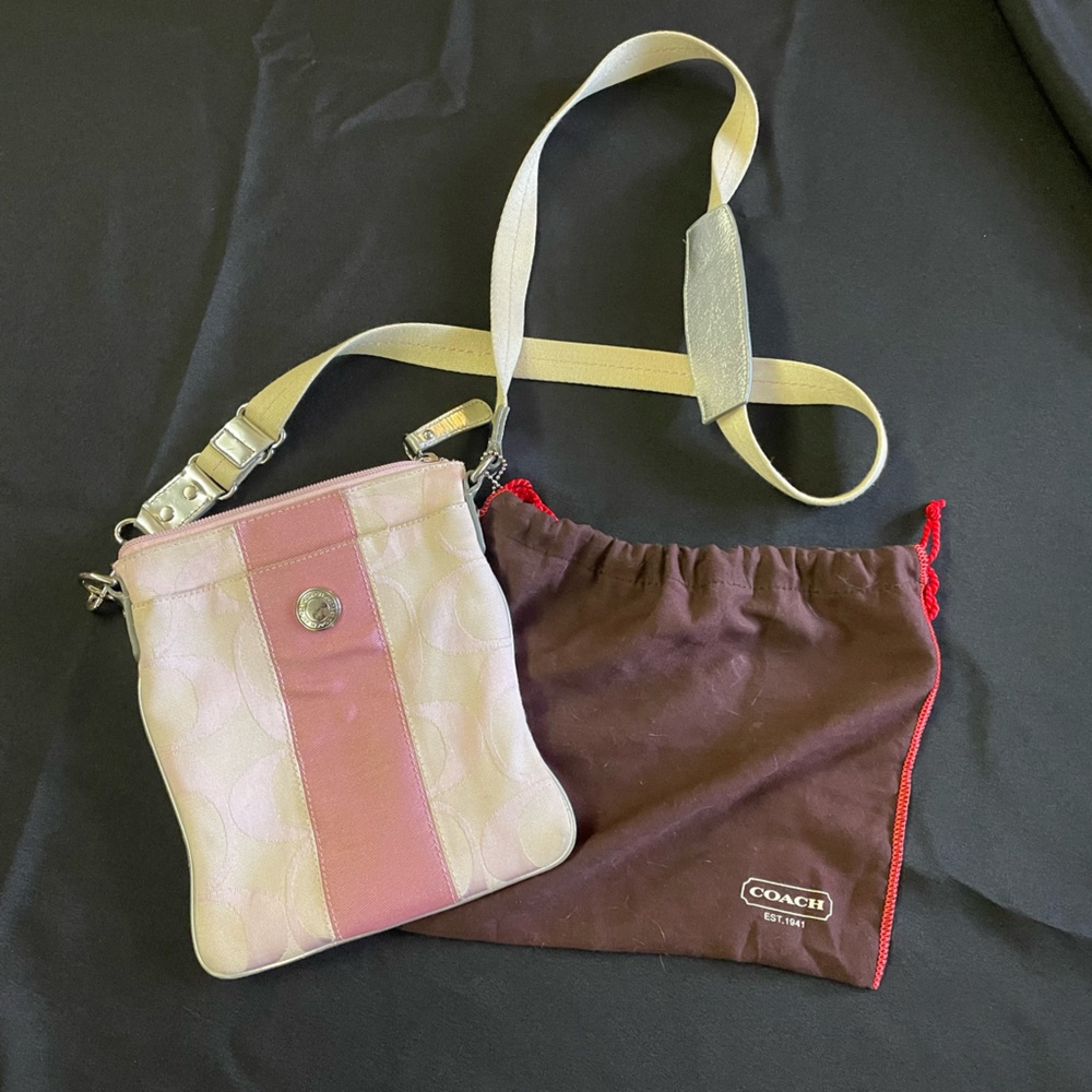 Pink COACH Crossbody Purse